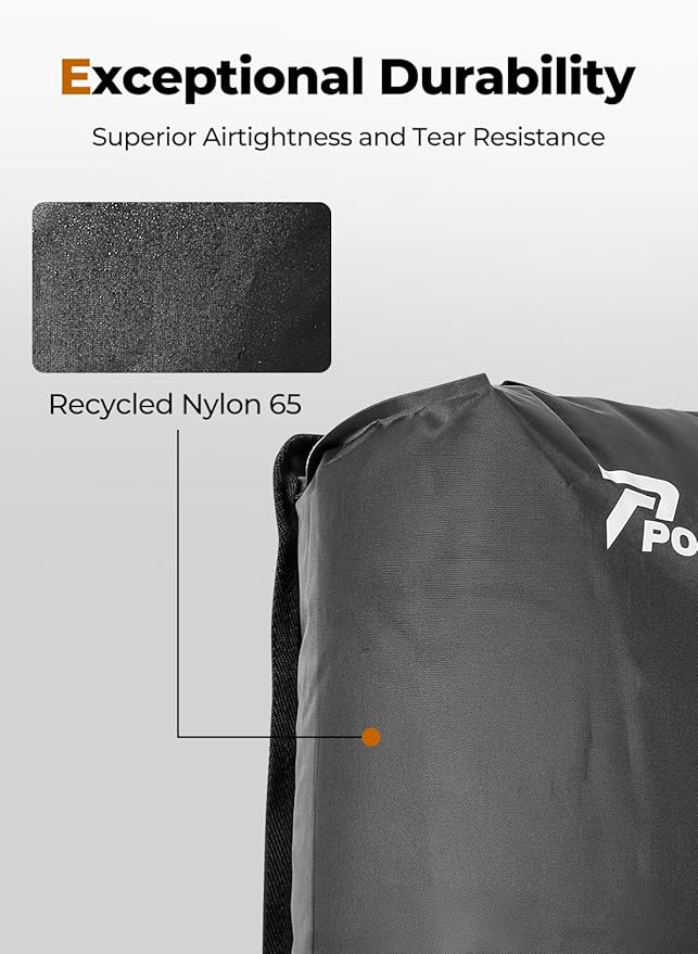 Vacuum Bags for Travel with Pump, Reusable Space Saver Bag, IP67 Waterproof Vacuum Packing Cubes for Travel Suitcases and Backpack (3PC + PUMP)