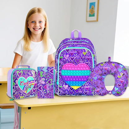 Kids Suitcase with Wheels for Girls and Boys, Rolling Carry on Luggage for Toddler Children