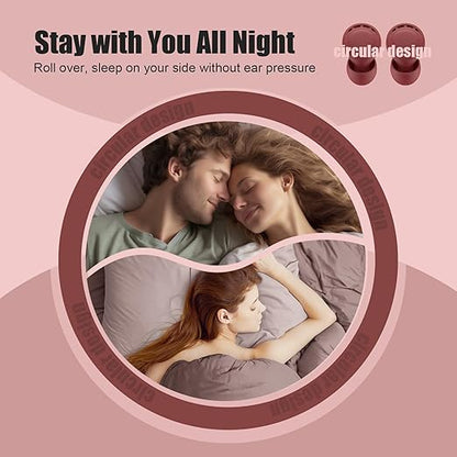 Ear Plugs for Sleeping Noise Reduction, Beinkap Reusable Earplugs Hearing Protection for Focus, Study, Work – 6 Pair Eartips in S/M/L – Flexible Silicone Soft – 35dB Noise Cancelling - Red