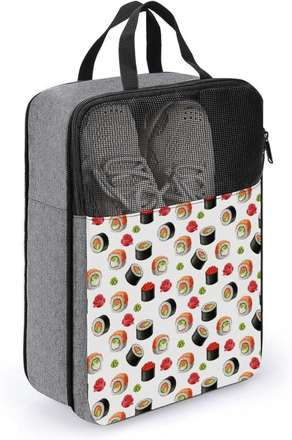 Dust-Proof Travel Shoe Bag Sushi Food Sneakers Packing Organizer Portable Shoe Packing Bag Travel Essentials