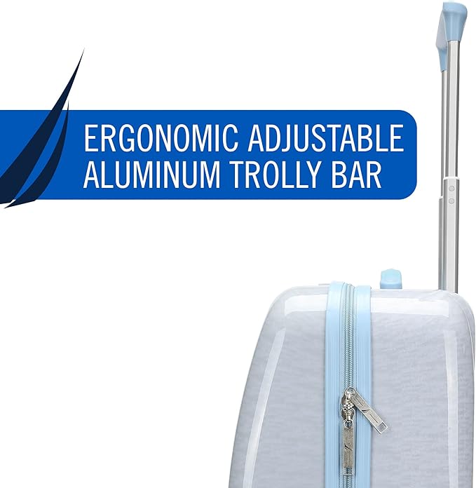 Nautica Kids Luggage - 18" Airline Approved Rolling Hardside Upright Carry-on Suitcase with Wheels (Polar Voyage)