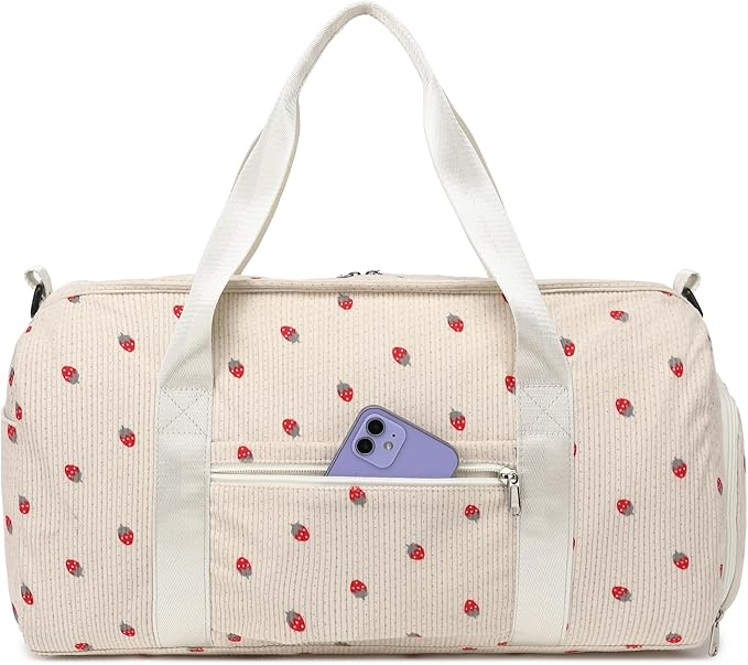 BLUBOON Duffle Bag Girls Kids Cute Gym Bag with Shoes Compartment & Wet Separation Waterproof Sports Overnight Travel Bag