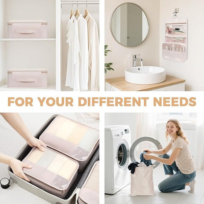 BAGAIL 9 Set Packing Cubes Luggage Packing Organizers for Travel Accessories