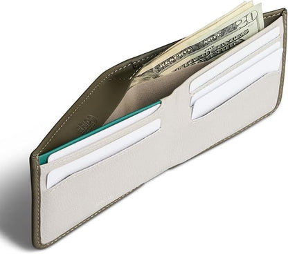 Bellroy Hide & Seek Wallet (Slim Leather Bifold Design, RFID Protected, Holds 5-12 Cards, Coin Pouch, Flat Note Section, Hidden Pocket)