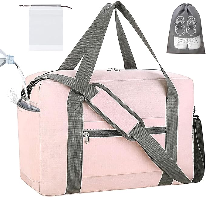 For Spirit Airlines Personal Item Bag 18x14x8 with Wet Pocket Foldable Travel Duffel Bag Underseat Carry on for Men & Women