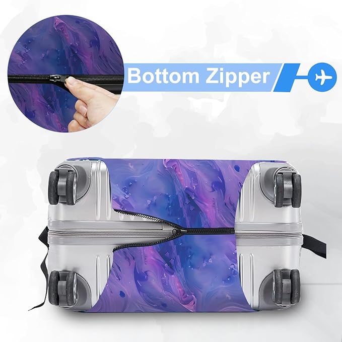 ANNA QUEEN Travel Luggage Cover Suitcase Protector Suitcase Cover Anti-Scratch,Stretchable Bag Cover Washable Durable Polyester