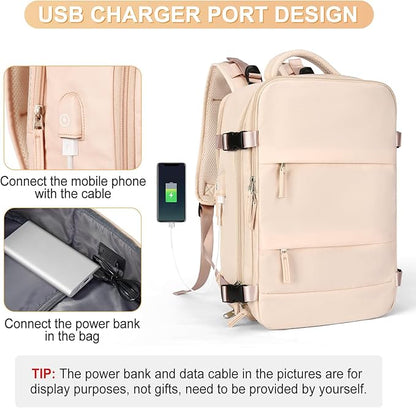 Carry On Backpack Flight Approved Personal Item Travel Backpack For Women Airline Approved Waterproof Sports Luggage Backpack Casual Daypack Small Hiking Backpack