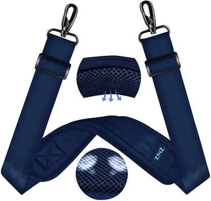 ZINZ 60" Universal Bag Strap with Ultra-thick Fixed Breathable Pad Adjustable Heavy-duty Shoulder Strap for Laptop bag Crossbody Luggage Gym Bag Camera Bag and more -D01B01