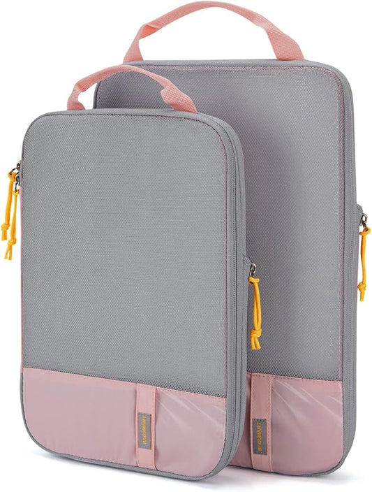 BAGSMART 6 Set /4 Set/2 Set Compression Packing Cubes for Travel, Lightweight Luggage Organizer Bags, Durable Space Saver Bags Travel Essentials