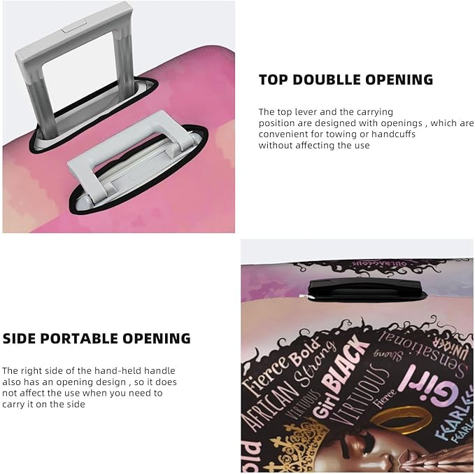 Suitcase Cover - luggage cover Protect Your Luggage with Style and Ease Large African American Black Girl