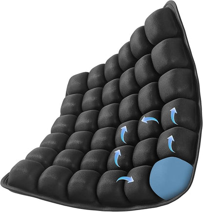 Travel Cushion, Inflatable Travel Cushion Airplane Seat Cushion for Long Flights, Portable Car Seat Cushions for Office Chair, Wheelchair, Camping, Home Living