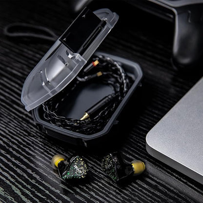 Linsoul LC02 in Ear Monitor Case, Portable Earbud Hard Case, Waterproof Earphone Storage Box, Travel Carrying Case for Headphones and IEM Cables, Fit for ZS10 PRO Cadenza Supermix4 Hype4 Zero:2 Zonie