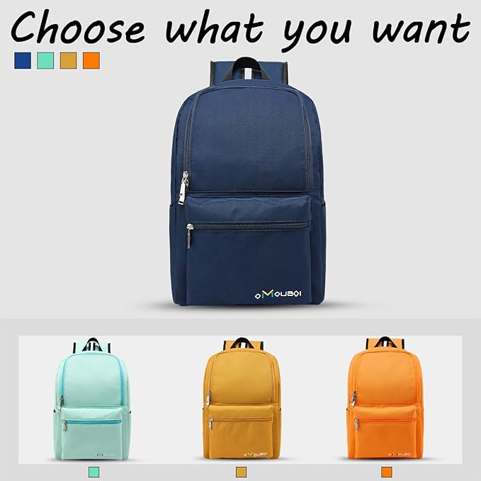 OMOUBOI Casual Daypacks Superbreak Backpack 14 inch Laptop Backpack for Women & Men Fits Tourism Business (Darkblue)