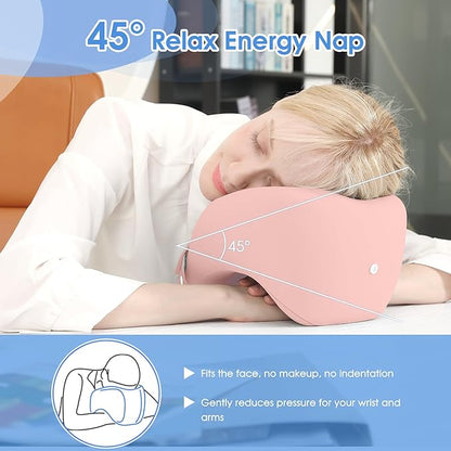 jiaao Neck Pillow Airplane, Memory Foam Travel Neck Pillows for Long Flight, 3D Eye Masks, Ear Plugs and Portable Drawstring Bag, Napping Pillow for Home, Road Trips, Sleep Rest and Travel Use