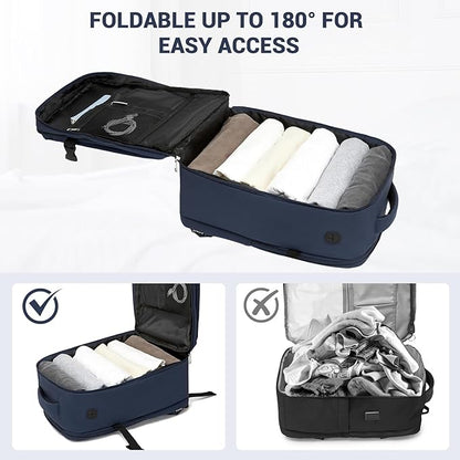 Kono Backpack Carry-on Bag 40x20x25 Carry-on Bag Airplane Travel 20L, 15.6-inch Laptop Backpack, for Men Women, Navy