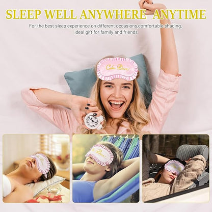 Calm Down Sleep Mask Pink Singer Merch Blindfold Eye Mask Travel Mask Eyeshade for Sleep Over Slumber Pajama Party Supplies Birthday Easter Gifts for Boys Girls Men Women