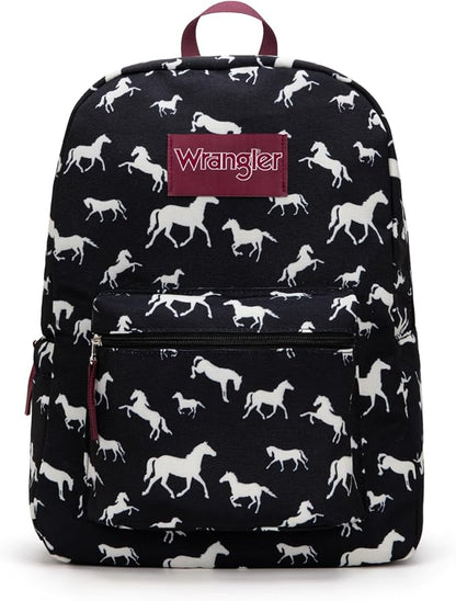 Montana West Wrangler Lightweight Backpack for Women Water Resistant 800D Casual Daypack for College, Commute, Travel & Gym