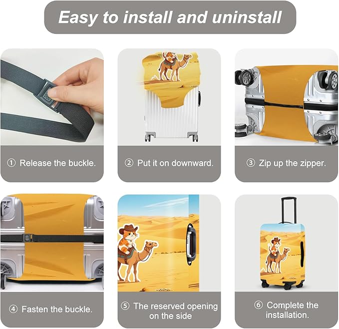 Luggage Cover, Washable Suitcase Cover, Suitcase Protector Anti-scratch Bag cover