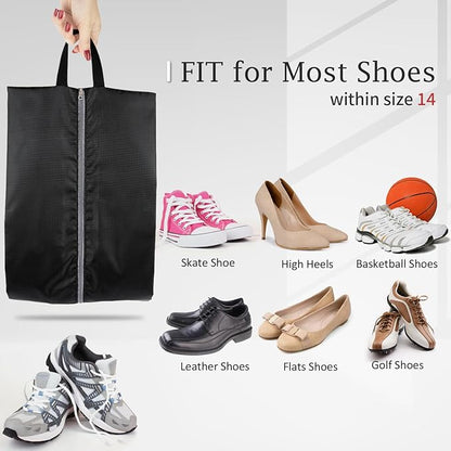 Shoe Bags for Travel, Set of 8 Pack Shoe Travel Bags for Packing, Large Waterproof Portable Travel Shoe Bag with Zipper Travel Essentials Women for and Men