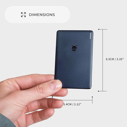 Pebblebee Card Universal (2024) - Rechargeable Slim Item Tracker | Alternative to Air Tag & Android Trackers | 18-Month Battery Life | Works with Both Android & iOS Find My Apps | LED & Sound Alerts