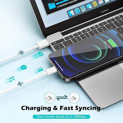 Fast Charger iPhone,10 Feet iPhone Charger,Super Fast Charging Block with 10Foot USB C to Lightning Cable Type C Wall Plug Charging for iPhone 14/14 Pro Max/14 Plus/13/13 Mini/12/11/X/XR/SE,iPad