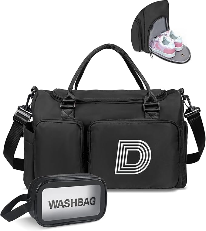 Girls Boys Birthday Gifts, Initial Travel Duffle Bag, Personalized Weekender Bag, Monogram Overnight Bag Gift for women,Birthday Gifts Personalized Gifts Bridesmaid Gifts