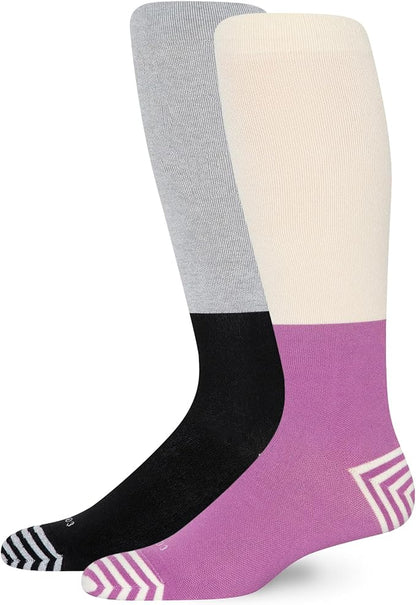 Comrad CloudCotton Knee High Socks - 15-20mmHg Graduated Compression Socks - Combed Cotton Support Socks