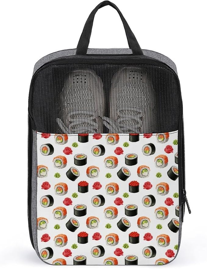 Dust-Proof Travel Shoe Bag Sushi Food Sneakers Packing Organizer Portable Shoe Packing Bag Travel Essentials