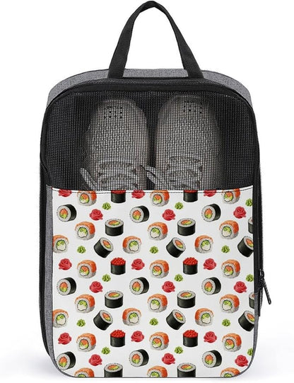 Dust-Proof Travel Shoe Bag Sushi Food Sneakers Packing Organizer Portable Shoe Packing Bag Travel Essentials