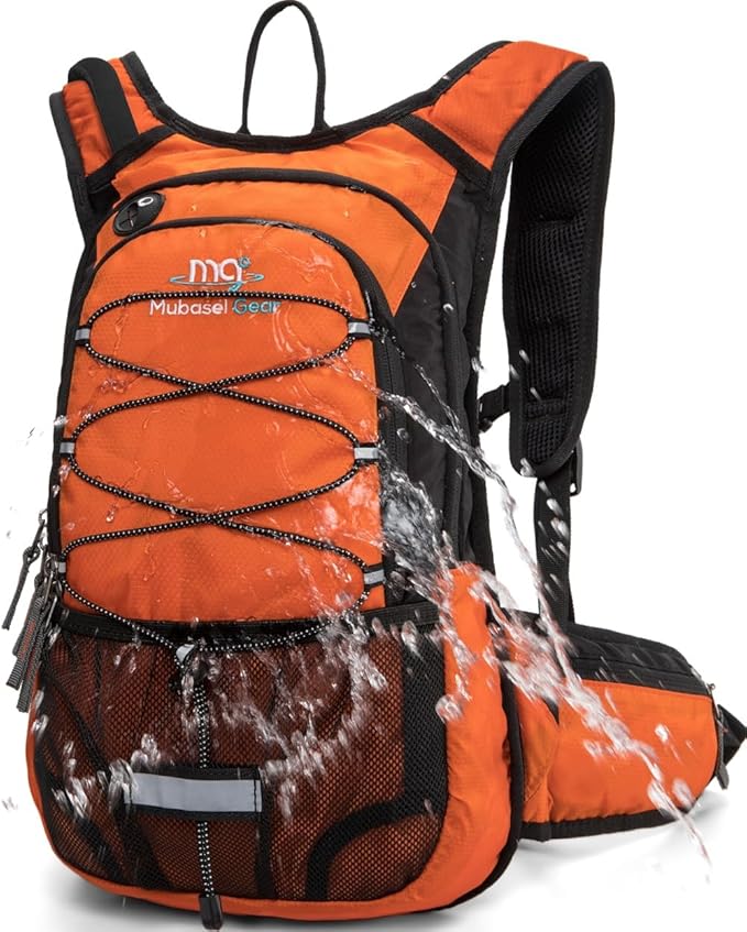 15L Insulated Hydration Backpack Pack with 2L Water Bladder Lightweight Hiking Backpack Bag for Women Men Daypack for Hiking Running Festival Camping Biking