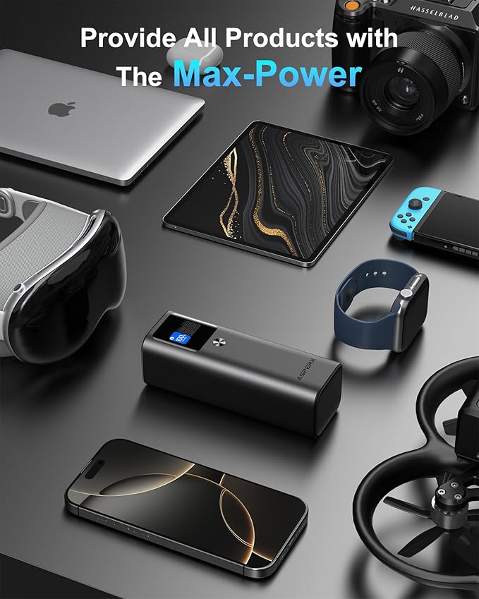 AsperX Laptop Power Bank, 27,600mAh 162.5W Aluminum Unibody PD3.1 Fast Charging Portable Charger Power Bank, 99Wh Battery Bank for MacBook Pro/Air/iPhone 16/iPad/S25 Ultra/Dell/HP (Flight-Approved)