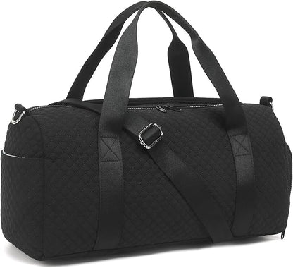 BLUBOON Duffle Bag Girls Kids Cute Gym Bag with Shoes Compartment & Wet Separation Waterproof Sports Overnight Travel Bag