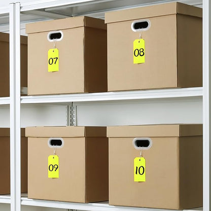 1000 Pieces Plastic Shipping Tags with Wire Labeling Tags Waterproof Hang Tags with Reinforcement Hole Writable Luggage tag Loops for Equipment Inventory Parts Garage (Colorful, 4 3/4" x 2 3/8")