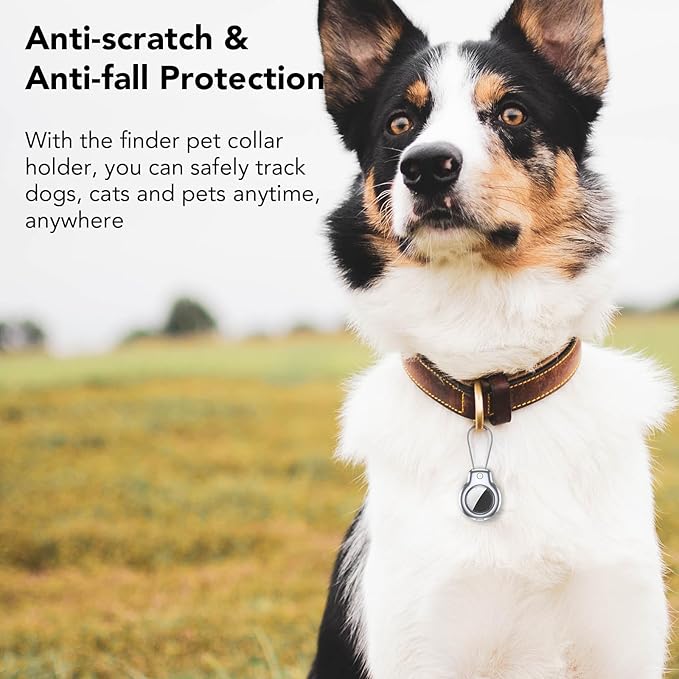 SPGUARD for AirTag Holder Metal Case with Keychain Full Protective Air Tag Cover for Apple Air TagHolder with Wire Cable Luggage Lock Keyring Key Chain Accessories for GPS Item Tracker for Kids