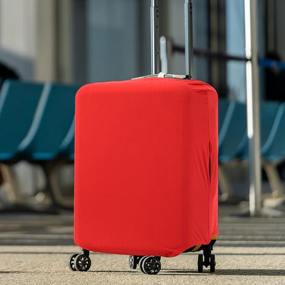 uxcell Luggage Cover for Suitcase Protector, Fit 26-28 Inch Luggage Elastic Suitcase Cover Scratch-Resistant Covers for Travel Business Trips, Pink (L)