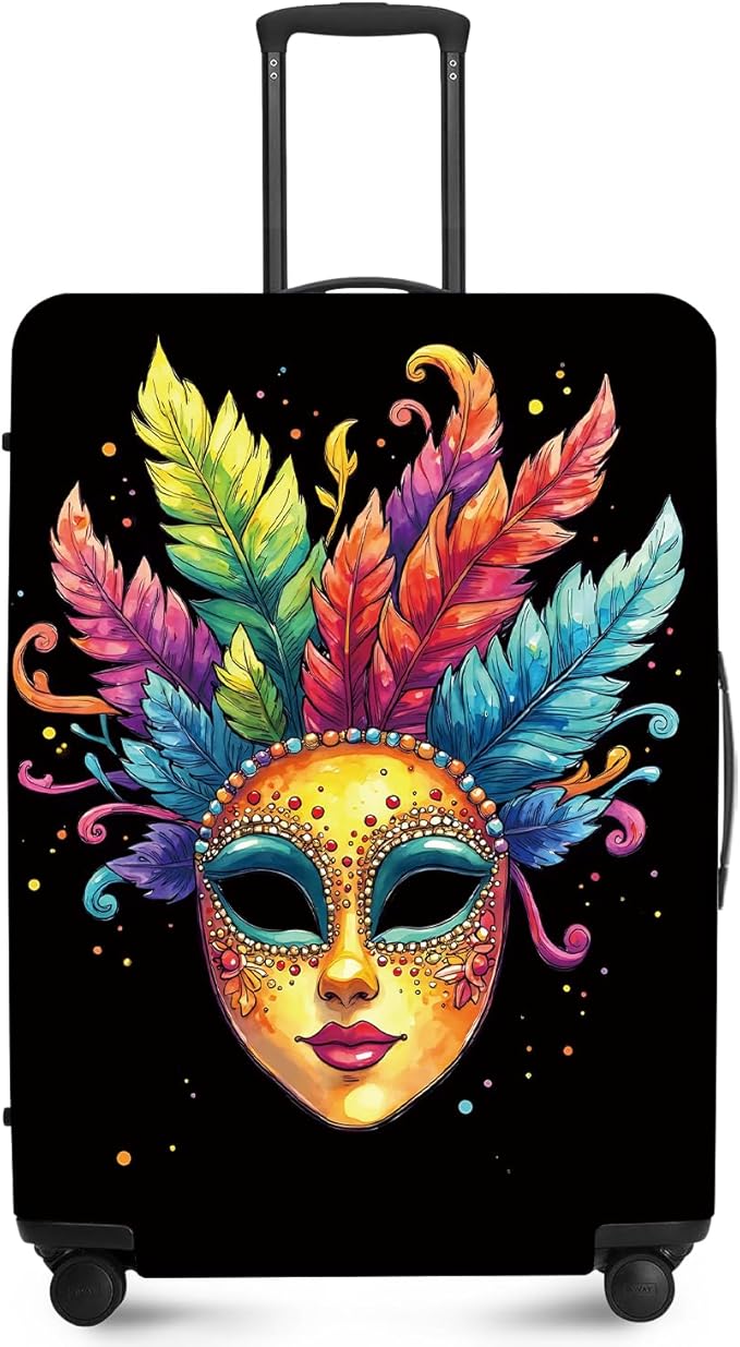 ANNA QUEEN Travel Luggage Cover Suitcase Protector Suitcase Cover Anti-Scratch,Stretchable Bag Cover Washable Durable Polyester with Elastic Hem with Zipper Closure