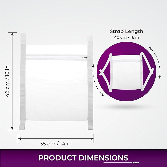 Shoe Washing Machine Bag - 2pc Reusable Laundry Shoe Bags for Washer & Dryer with 1pc Drying Net Bag, Protective Mesh for Sneaker