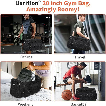 Mens 55L Sports Duffle Bags Large Gym Duffel Bag Workout Bag for Travel Outdoor Camping