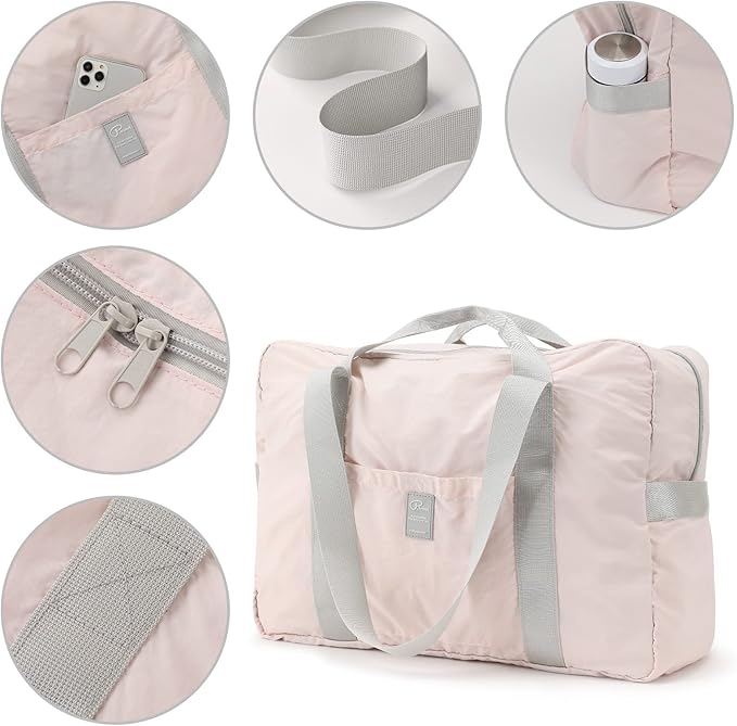 VanFn Foldable Travel Duffel Bag, Sports Duffels Gym Bag, Rainproof Nylon Totes, Sports Shoulder Handbag, Lightweight Duffle Bags For Women & Men, Outdoor Weekend Bag, P.Travel Series