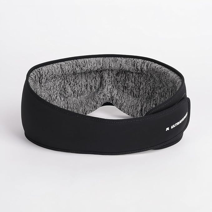 Ultrahuman Sleep Mask for Women and Men – Comfortable Premium Blackout Eye Mask for Sleep, Soft 3D Sleeping Mask with Travel Pouch