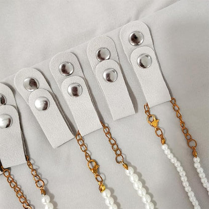 Jewelry Roll Organizer for 16 Necklaces 55cm x 29cm Necklace Organizer Ideal for Travel and Storage (Beige)