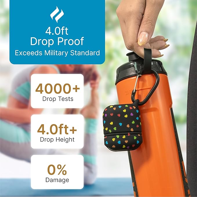 Catalyst Waterproof Case for AirPods 2nd Generation and AirPods 1st Generation - Wireless and USB-C Charging High Drop Protection AirPod Gen 2 and Gen 1 Case with Carabiner, One Piece Design