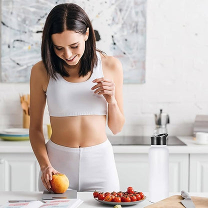 VEGOND 40 oz Insulated Water Bottle Bulk Stainless Steel Metal Water Bottles with Leak Proof Straw Lid & Spout Lid, Wide Mouth Double Walled Vacuum Travel Sports Bottle, 4 Pack