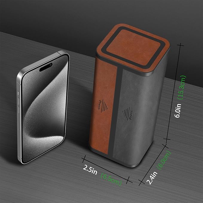 Pill Organizer Weekly, 2 Times a Day for 7-Day Leather Medicine Box Travel Container Vitamin Am Pm Pill Case, Twice Daily Privacy Pill Holder, Modern and Portable Pillbox (Black and Brown)