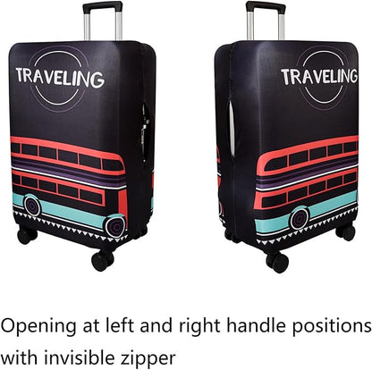 WUJIAONIAO Travel Luggage Cover Baggage Suitcase Cover Protector Skins 18-32 Inch (TRAVELING, XL (for 29-32 inch luggage))