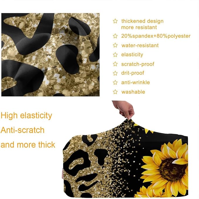 Travel Suitcase Protector Sunflower Elastic Protective Washable Luggage Cover With Concealed Zipper Suitable For 18-32 Inch(S (for 18--21 inch luggage))