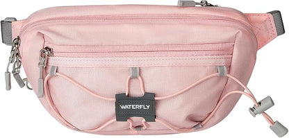 WATERFLY Lightweight Small Fanny Pack: 1.5L Mini Slim Crossbody Waist Belt Hip Bag with RFID Blocking, Anti-Theft & Water Resistant Pouch for Women Men Travel Hiking Running Walking EDC