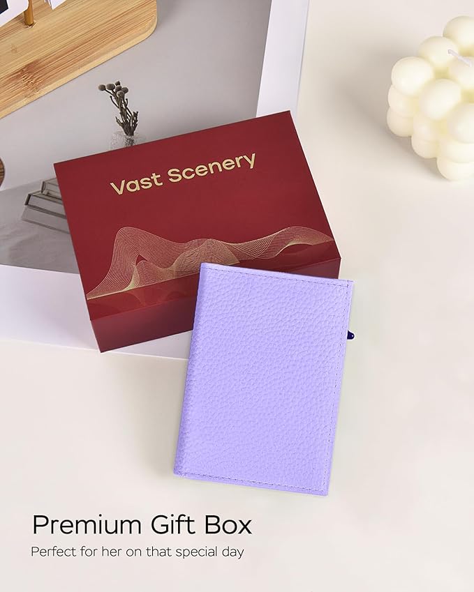 Women's Small Wallet - Sleek & Secure - RFID Blocking Compact Wallet with Slim Lightweight Pop Up Credit Card Holder, Premium Leather Capacity 11+ Cards Plus Cash & ID, Gift for Her