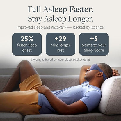 Scentered x SOMO Premium Blackout Sleeping Mask & Sleep Well Aromatherapy Balm Gift Set - Acupressure Eye Mask & Lavender Essential Oil for Deeper Recovery - Fall Asleep Faster & Stay Asleep Longer