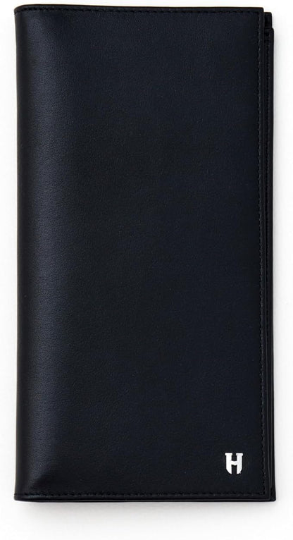 Passport Holder Travel Wallet for Men & Women, RFID Handcrafted Full Grain Leather Cover, 12 Card Slots & 4 Compartments, Gift Box & Pouch, Black